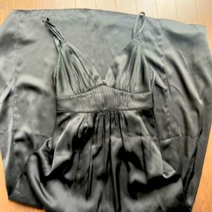 Banana Republic black maxi silk dress
